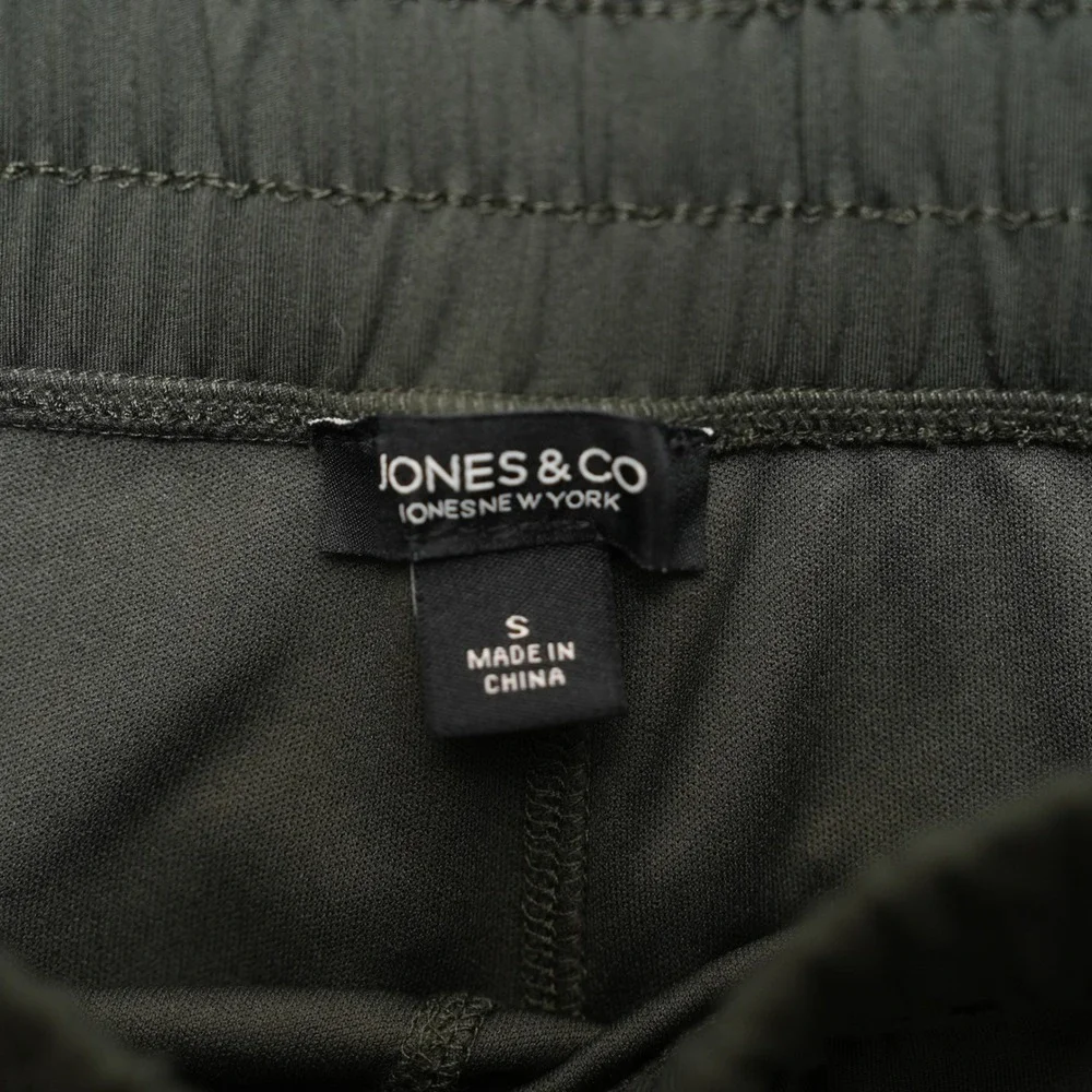 Jones & Co Jones New York Skort Women Small Dark Green Elastic Drawstring Pocket